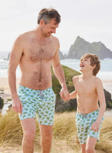 Mens Daddy & Me Swimshorts in Turtle