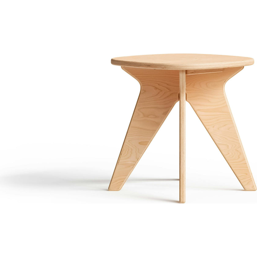 Wooden Pietro Mondini Rounded Square Stool