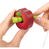 Hape: Caterpillar Fruit Feast Set - 14pc Wooden Stringing Toy