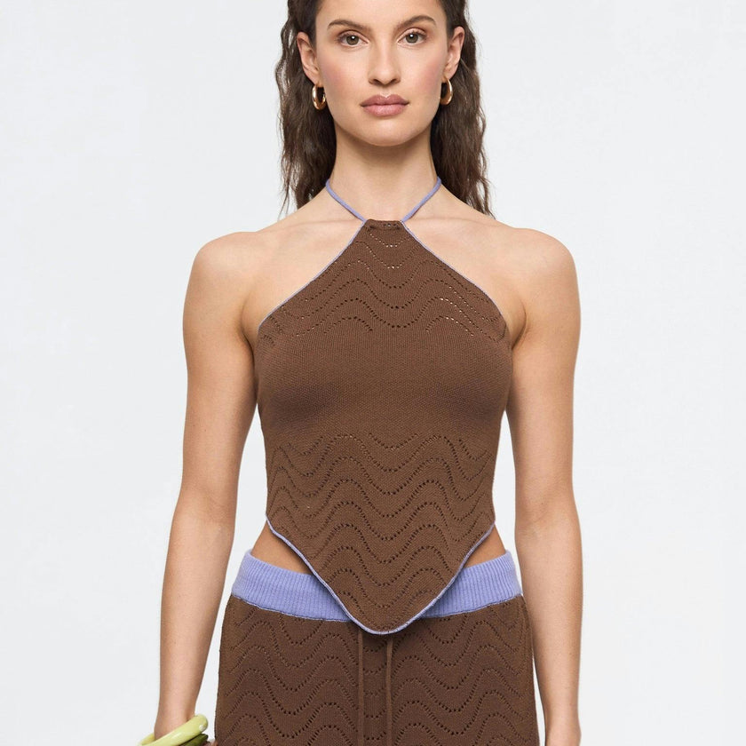 women's organic cotton top – mocha