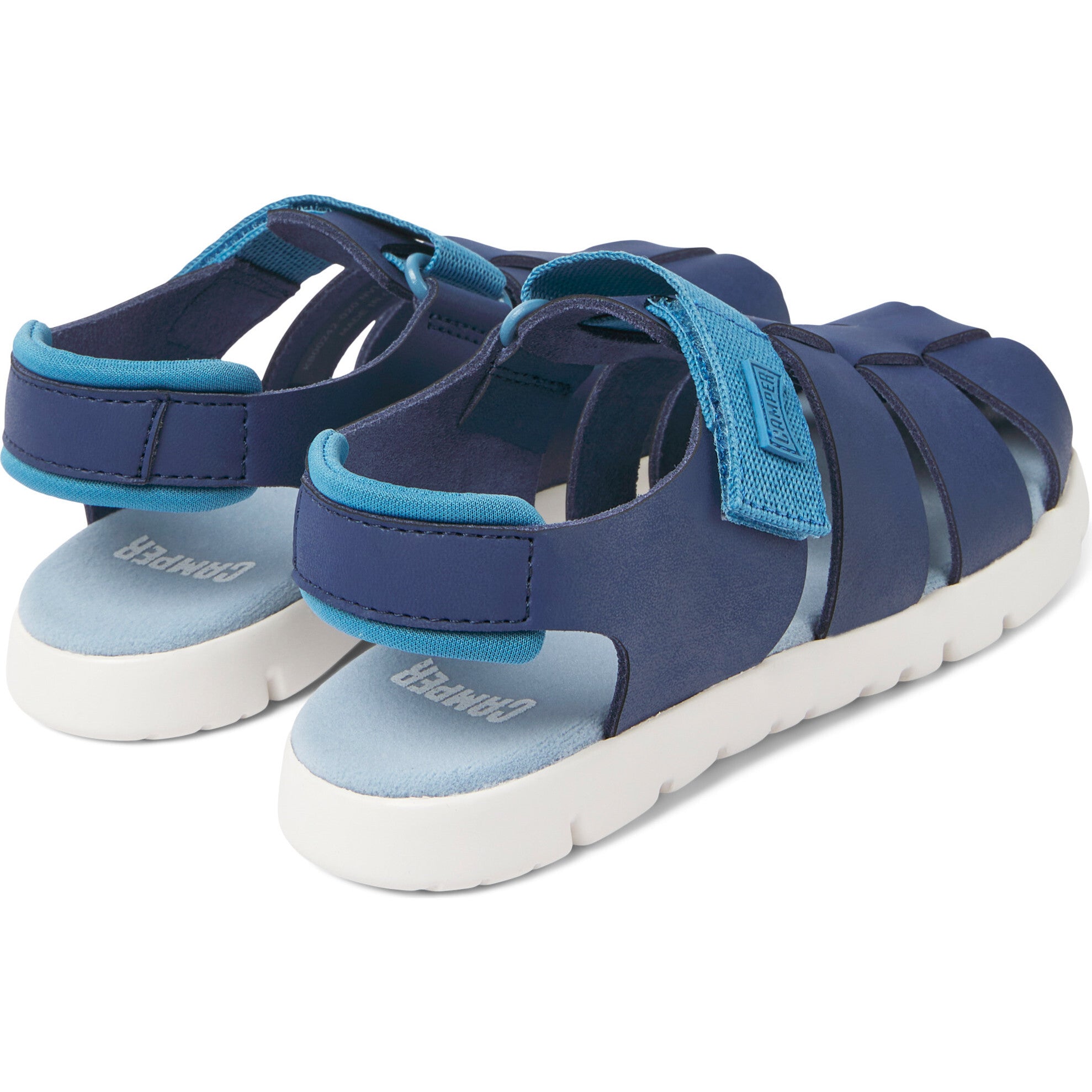 Oruga Sandals, Dark & Light Blue