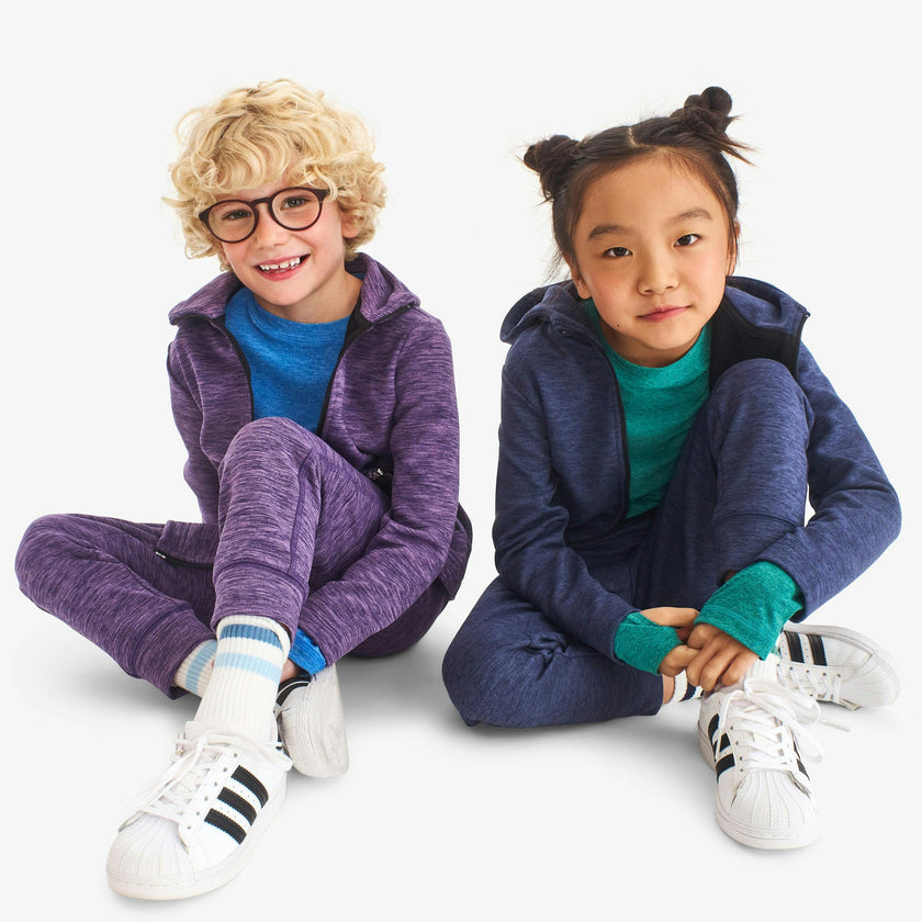 Kids cozy FlexKnit zip hoodie