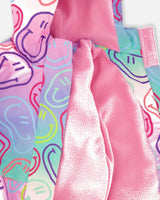 Insulated Two-Piece Mid-Season Outerwear Set Multicolored Printed Smileys