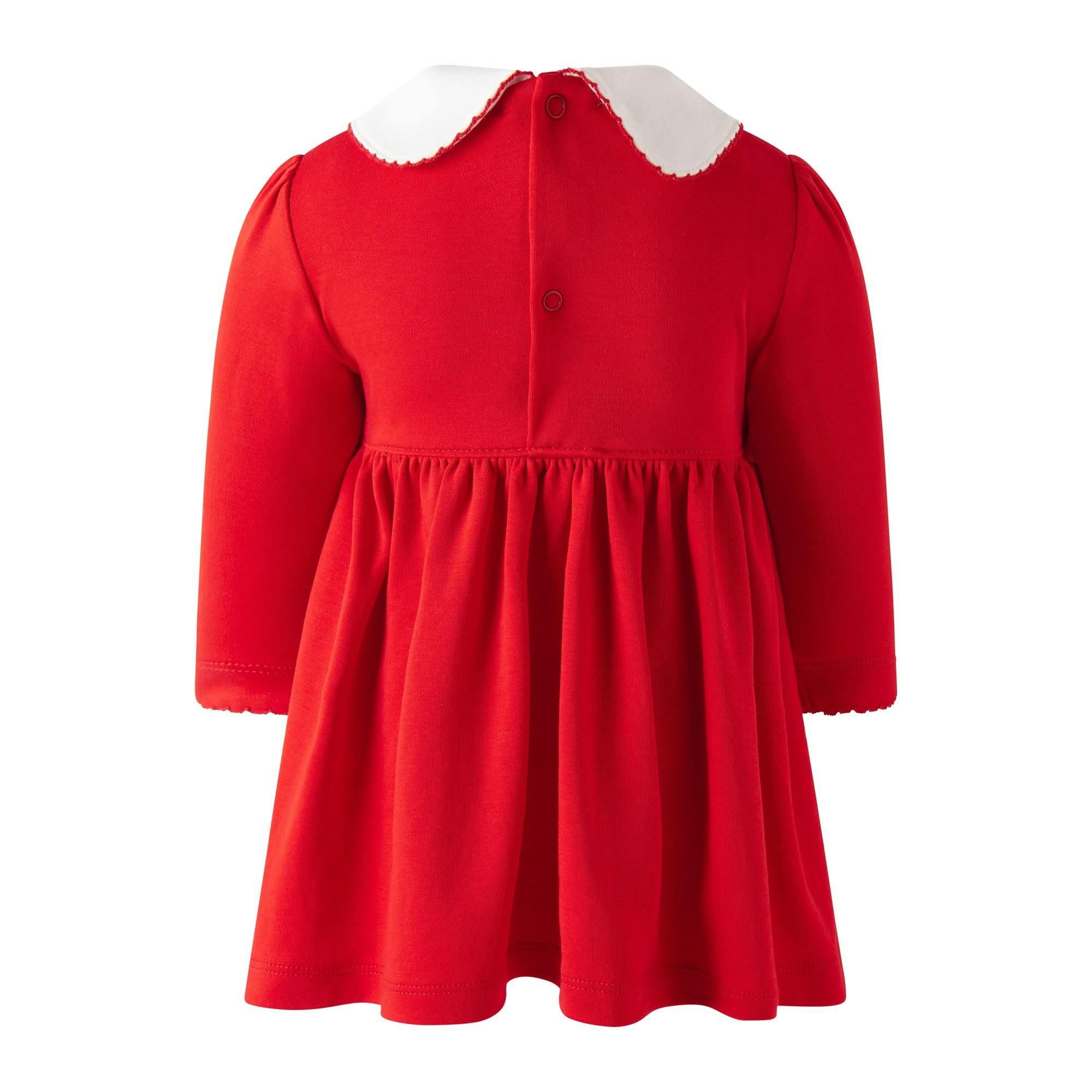 Pima Christmas Tree Smocked Dress