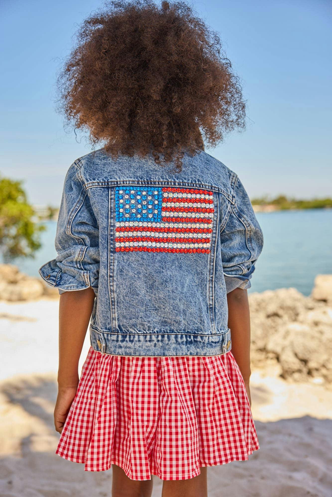 American Flag Denim Jacket
