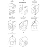 Cardboard Coloring Playhouse Gingerbread House - Kids Art & Craft