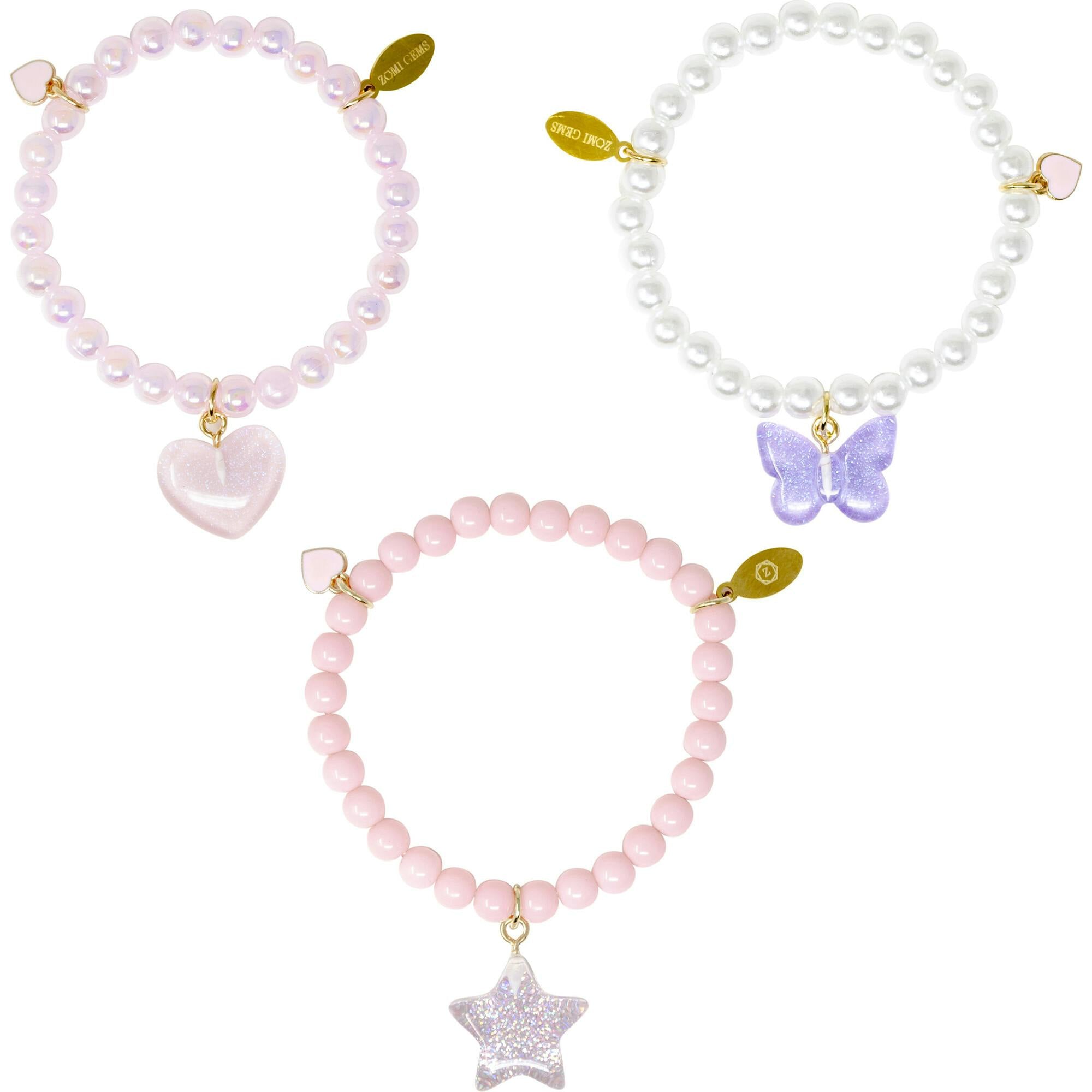Star & Heart Bracelet Set