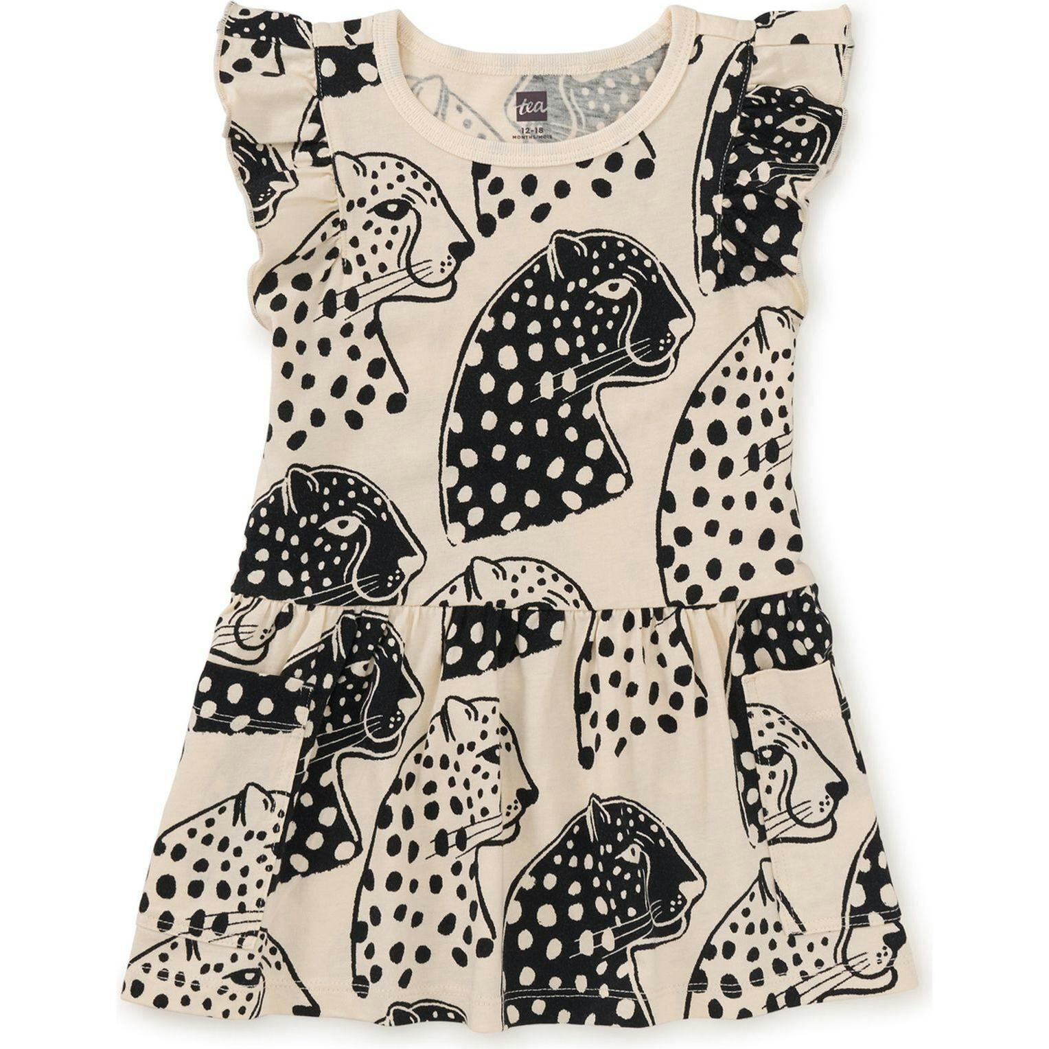 Flutter Sleeve Pocket Dress 2.0, Black