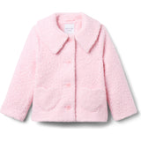 Heart Pocket Sherpa Coat, Pink