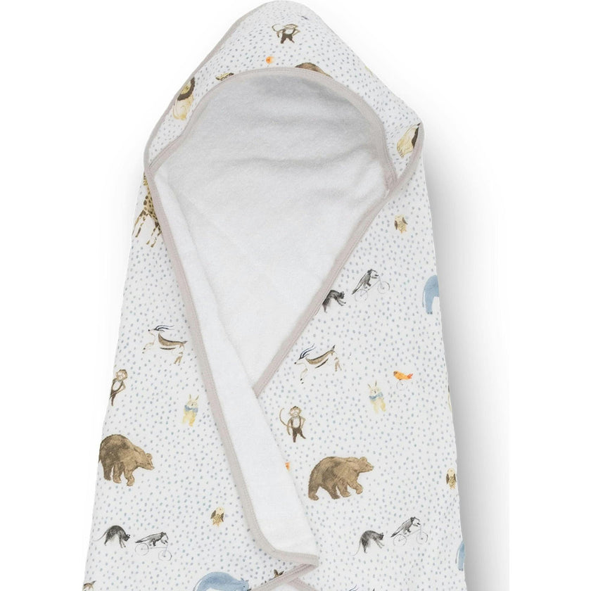 Infant Hooded Towel - Party Animals