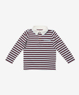 Parker Polo, Burgundy Triple Stripe