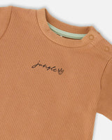 Cotton Rib Jersey T-Shirt And Organic Cotton Jersey Short Set