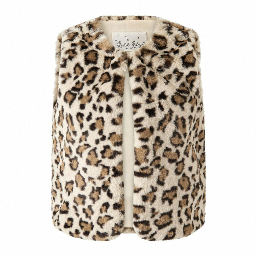 Leopard Faux Fur Vest