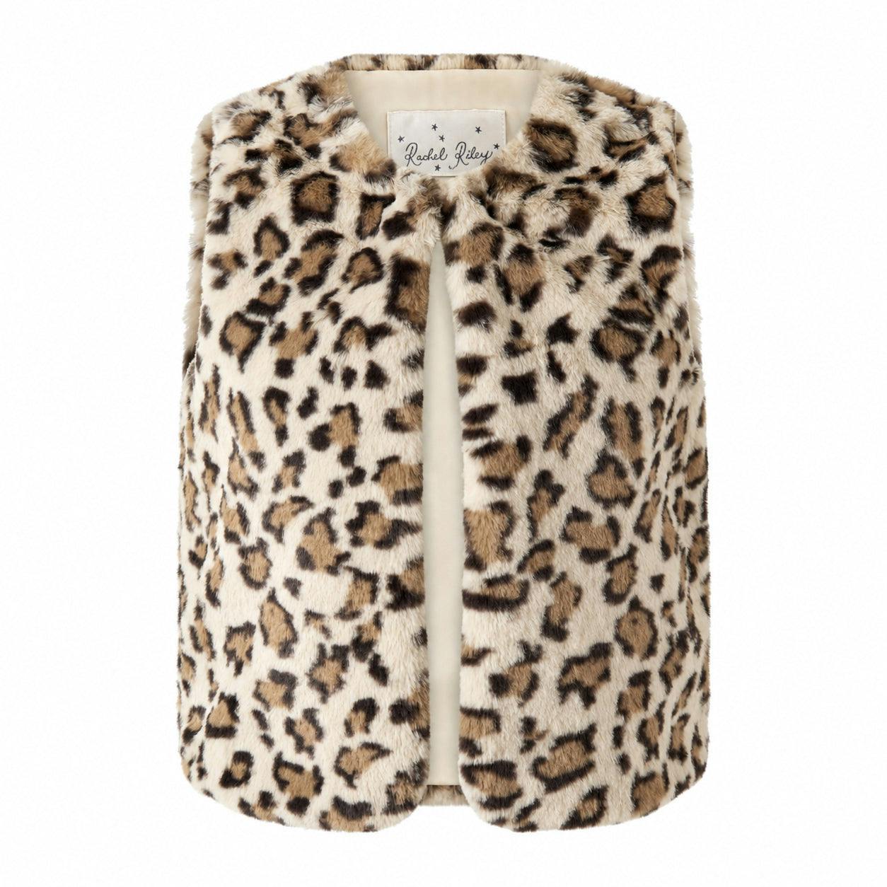 Leopard Faux Fur Vest