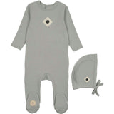 Geo-Floral Footie & Hat Set