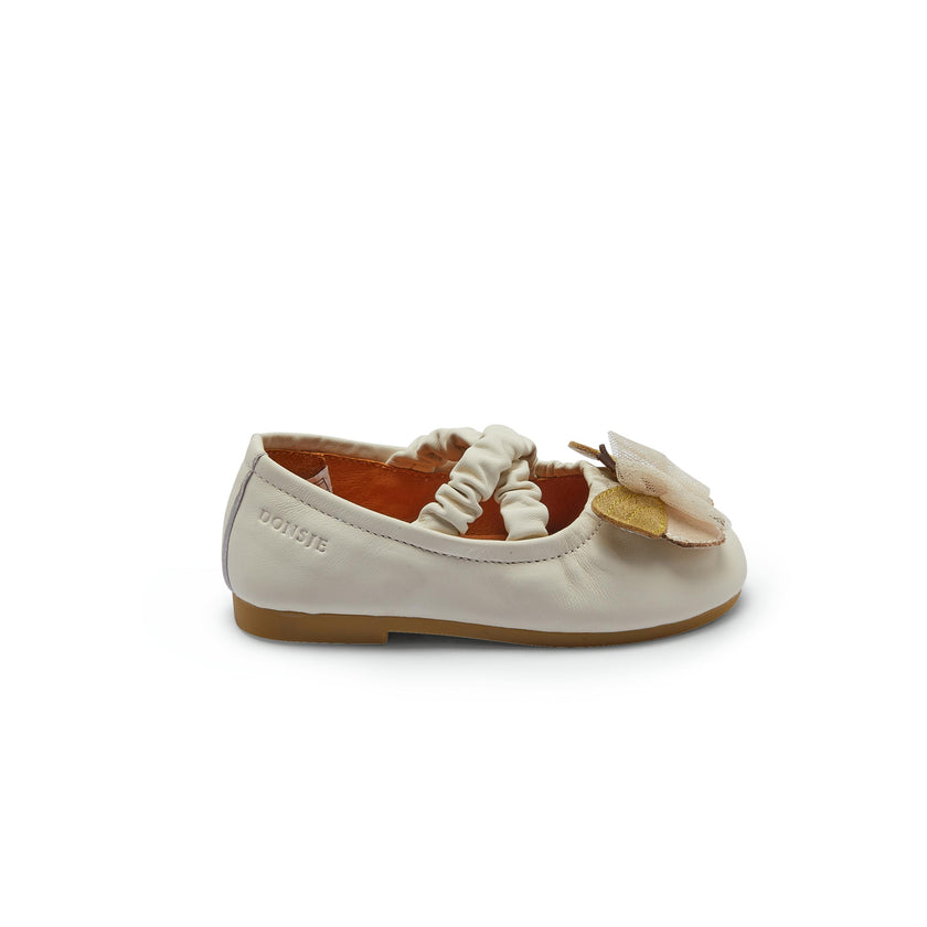 Mileni Ballerinas | Cream Sheep Leather