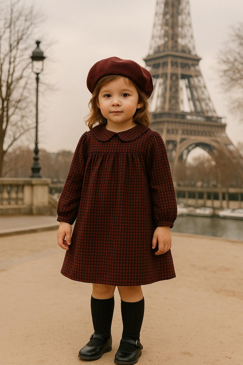 Plaid Collar Dress