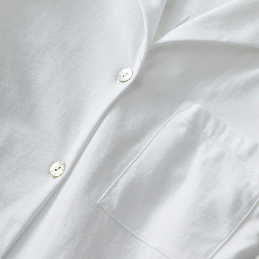 The Olivia Pima Short Set in White