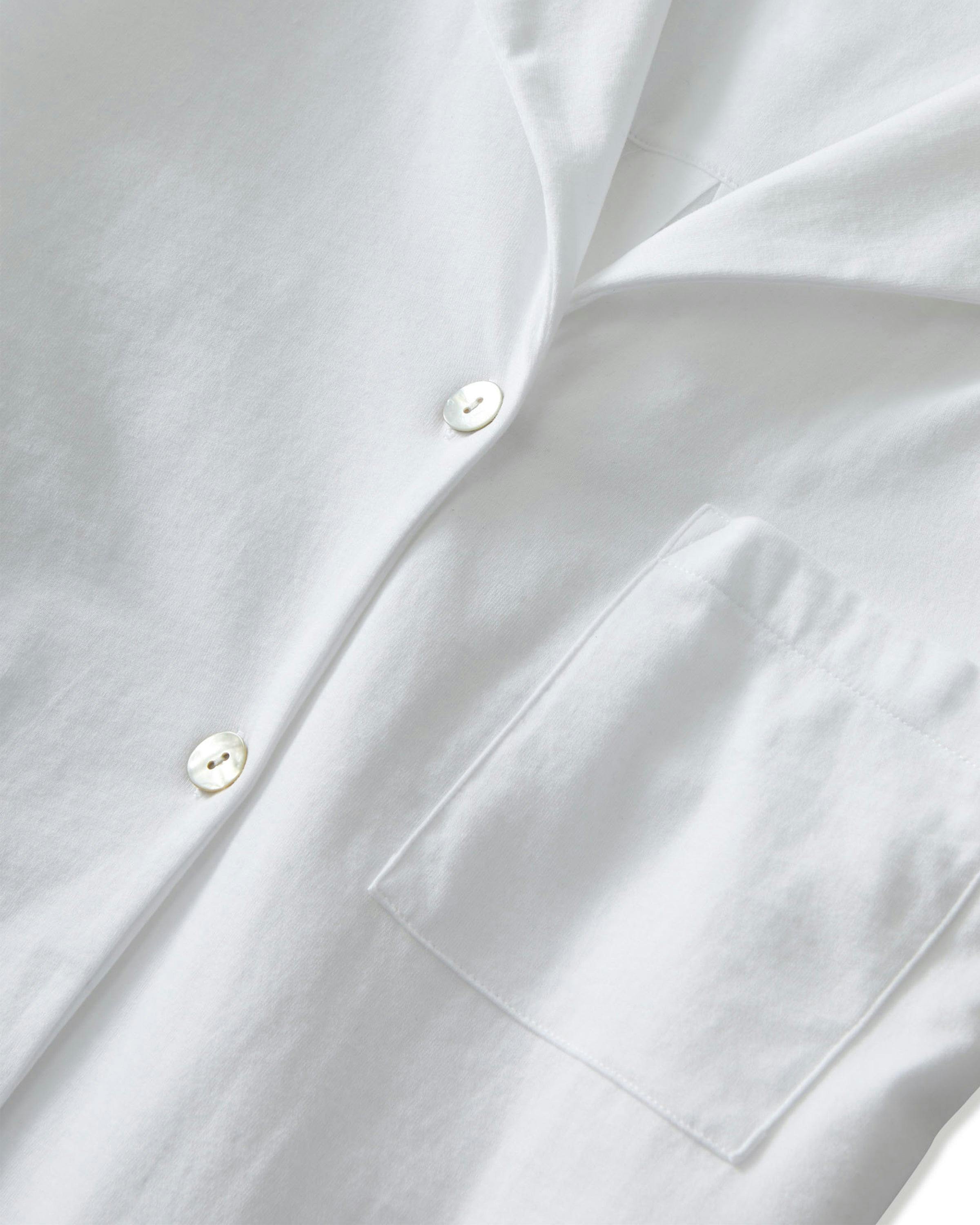 The Olivia Pima Short Set in White