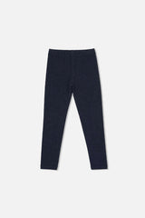 Rib Leggings Dark Blue