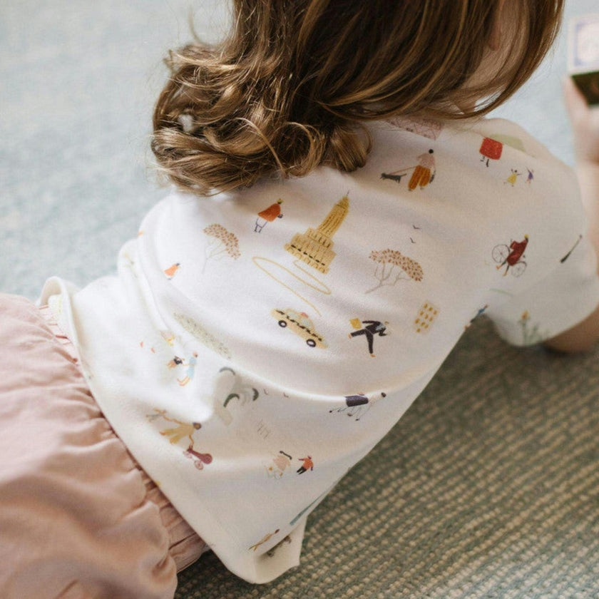 Dropped Shoulder T-Shirt, Multi