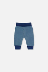 French Terry Denim Evolutive Pants Light Blue Denim