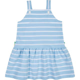 Stripe Knit Dress With Mulitcolor Flowers