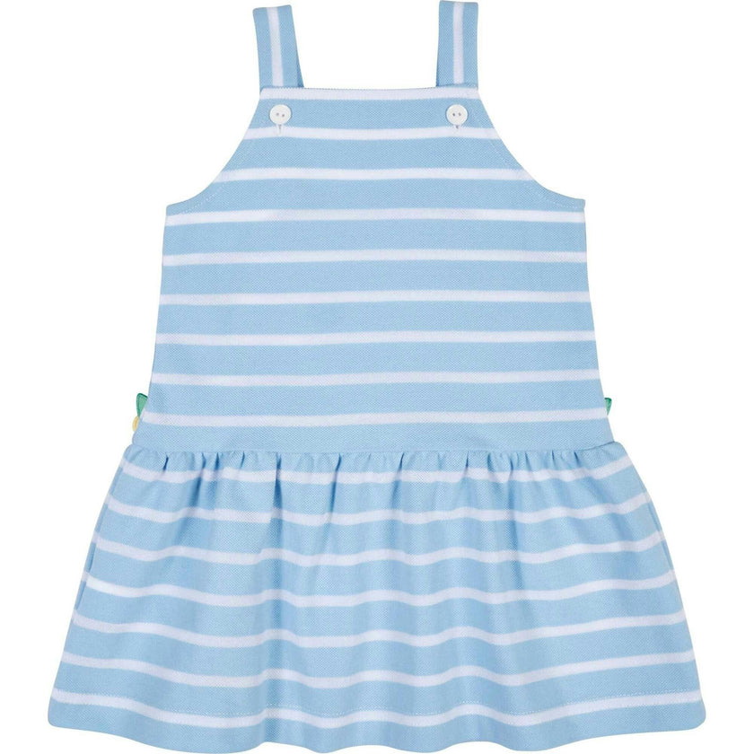 Stripe Knit Dress With Mulitcolor Flowers