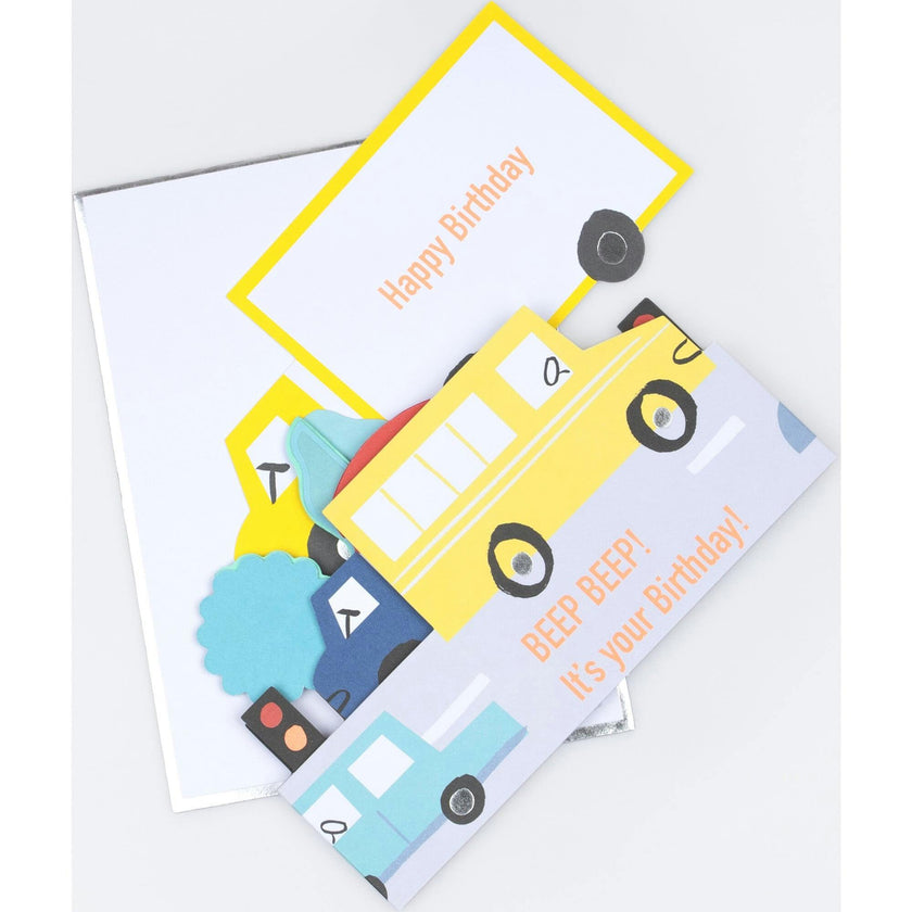 Transport Concertina Birthday Card