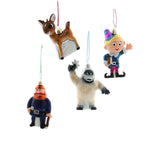 Retro Rudoph Character Ornament Set