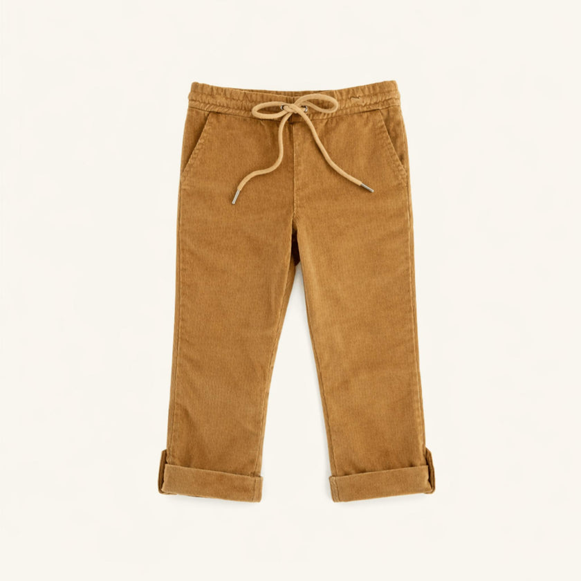 Boys' Corduroy Pants in Medium Brown