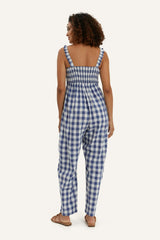Women's Maternity Marais Smocked Bust Sleeveless Strap Jumpsuit