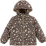 Alex Reversible Puffer Leopard Hearts