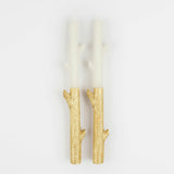 Gold Dipped Stick Candles