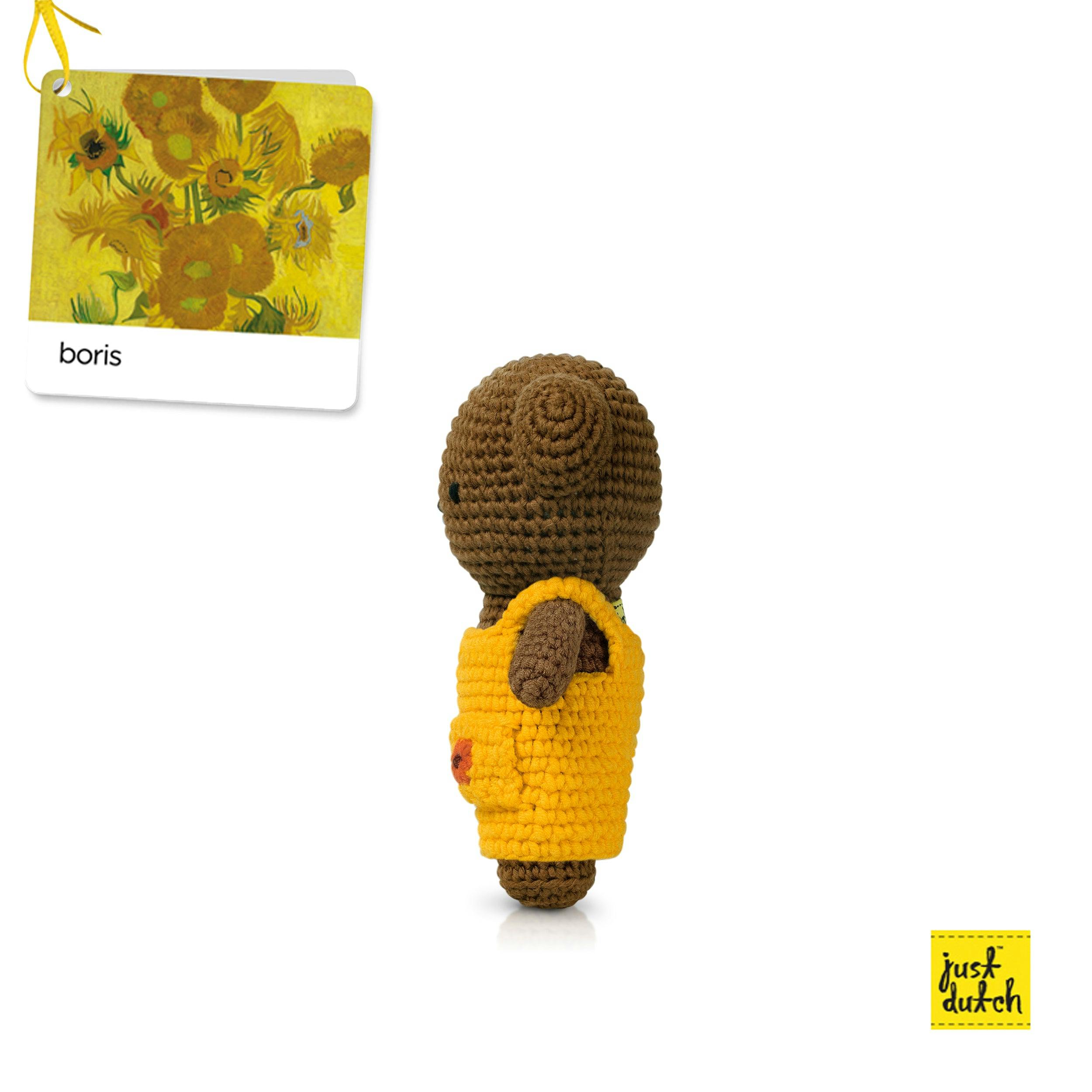 Boris Sunflower Crochet Doll Van Gogh Inspired