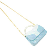 Mermaid Tail Pearl Handle Bag
