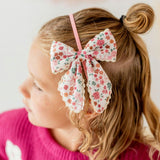 Berry Floral Bow Headband
