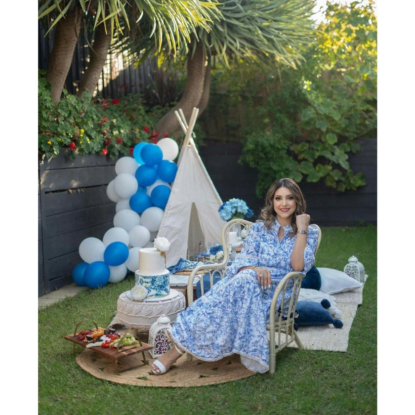 Jaylin Linen Mom Dress