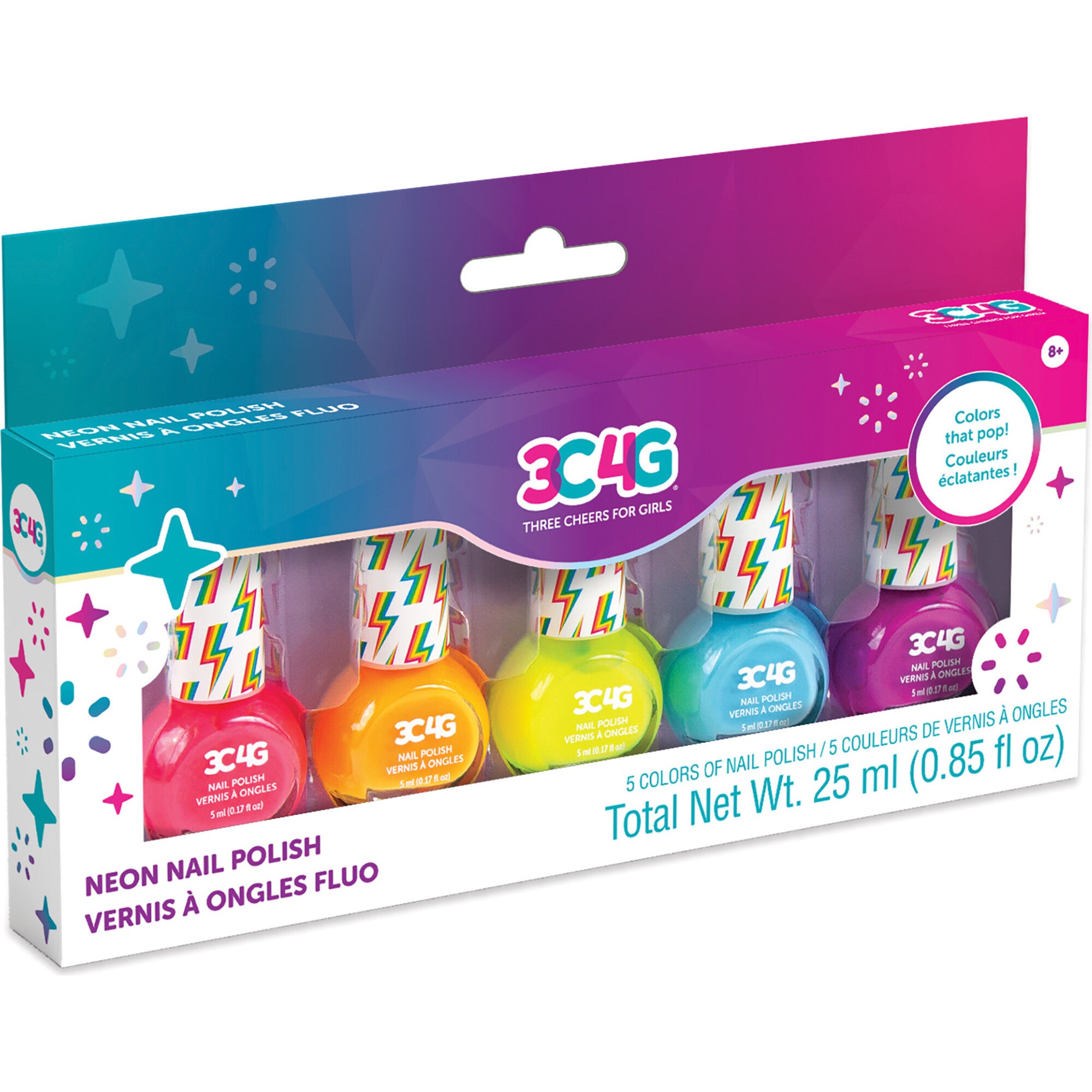 3C4G: Neon Nail Polish Set