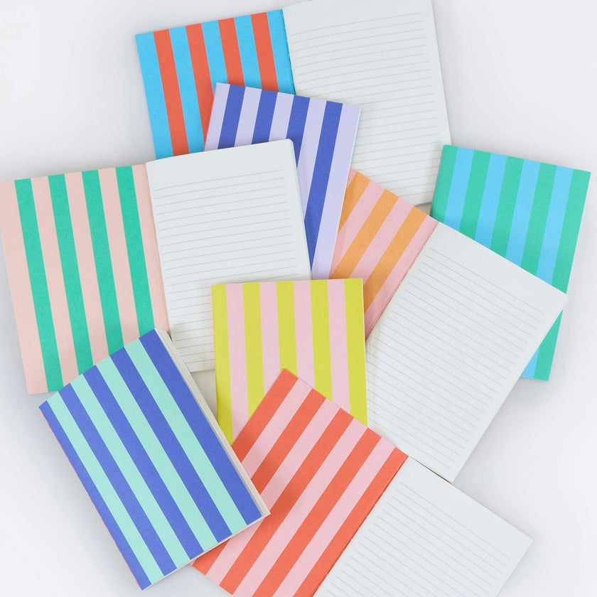 Striped Softcover Boxed Notebooks