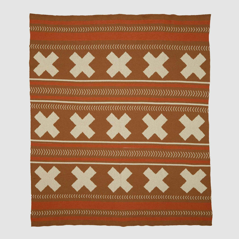 Cotton Sustainable Knit Throw Blanket | Mesa