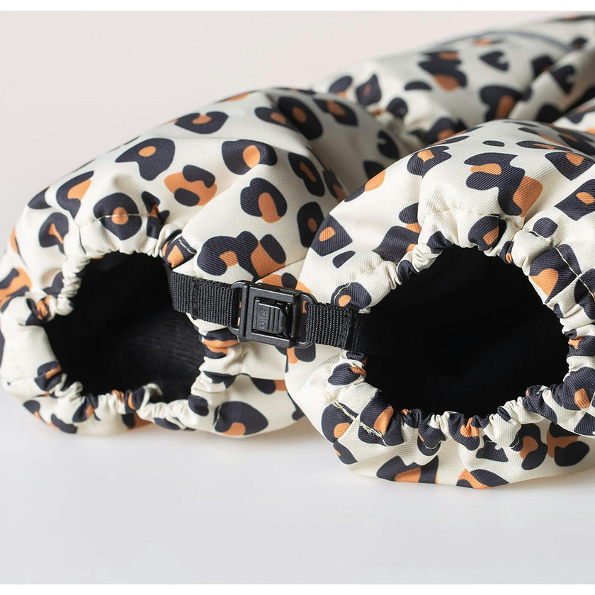 Cheetado Leopard Mittens, Beige