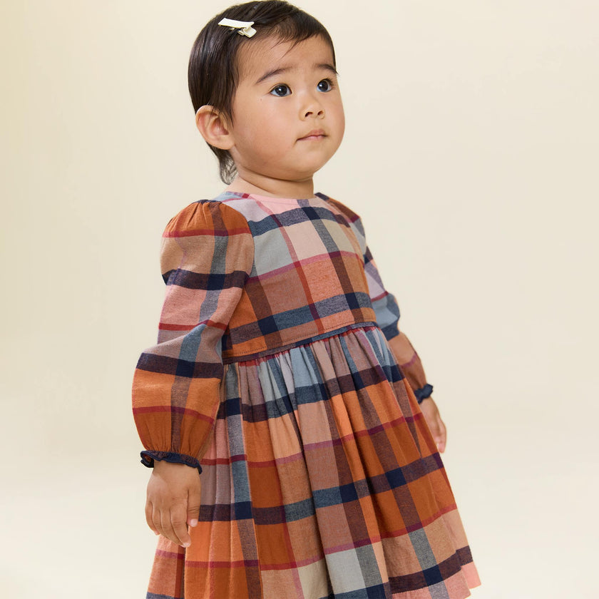 Baby Girls Mae Dress Set - Hayride Plaid