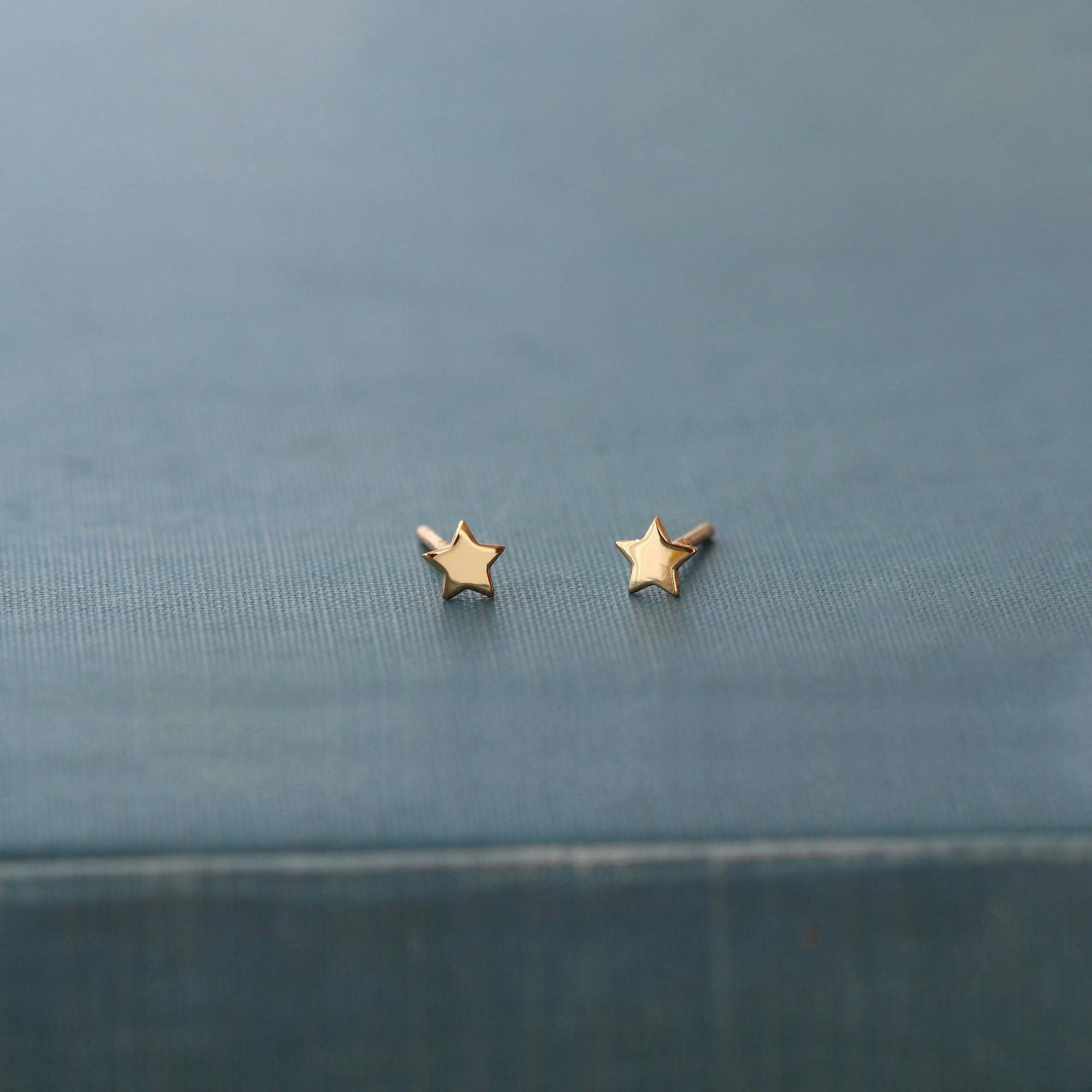 Tiny Star Stud Earrings