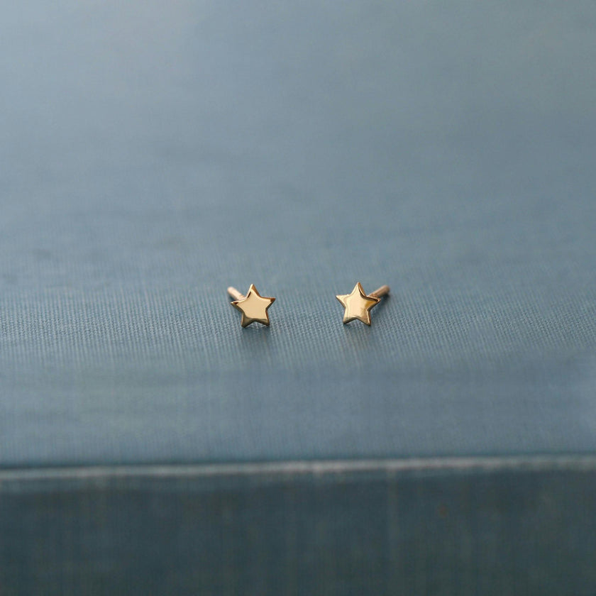 Tiny Star Stud Earrings