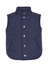Classic Quilted Vest - Navy