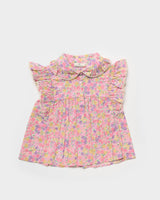 Diana Blouse - Emma Floral Purple print