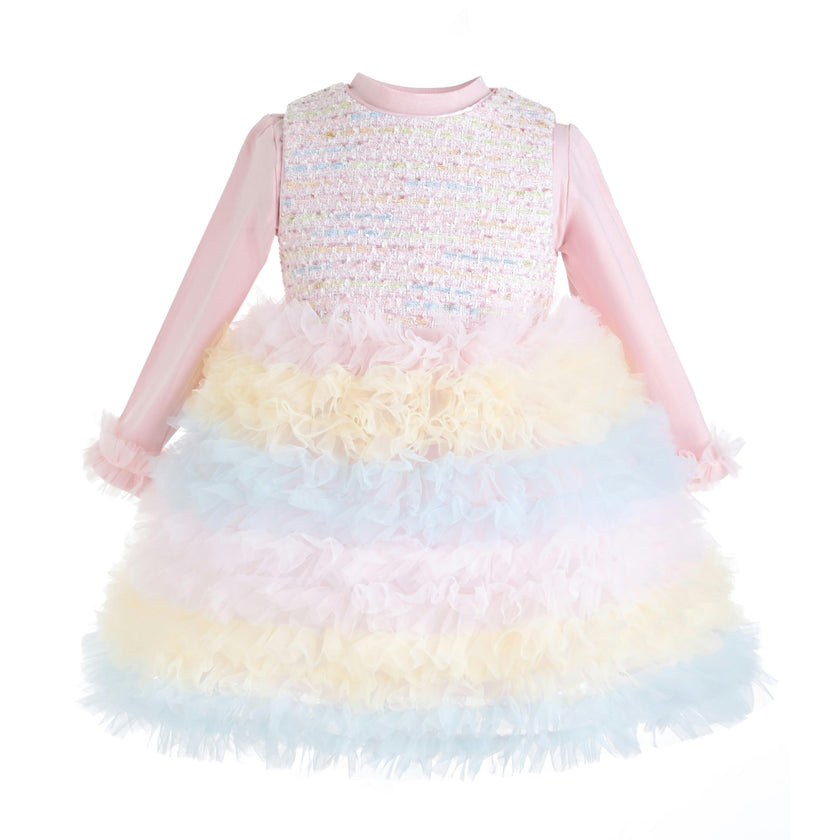 Soft Pink Calina Bow Dress Sets