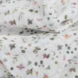 Cotton Muslin Swaddle Blanket 3 Pack - Garden Bees