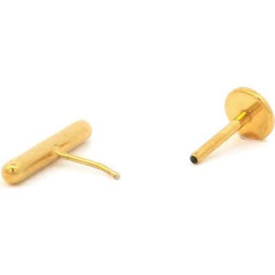 Bar Titanium Flat Back Stud Earring